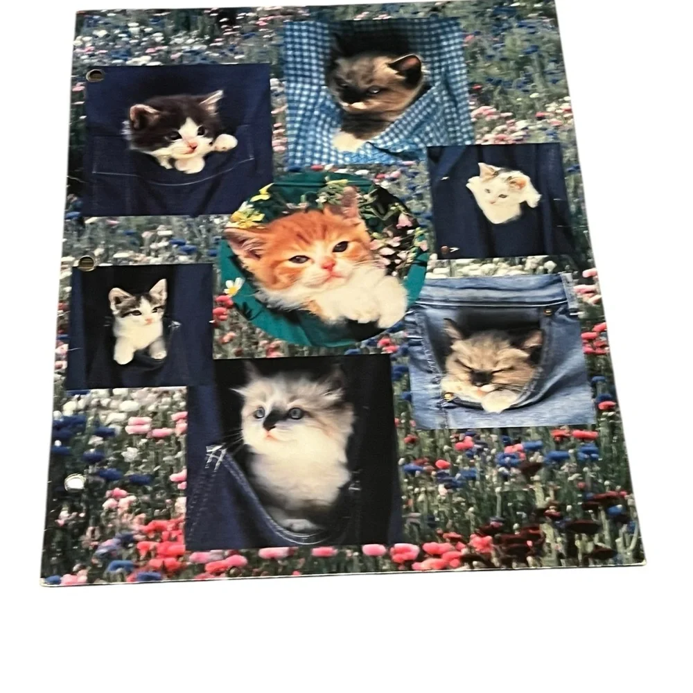 Cute Kitten blue folder